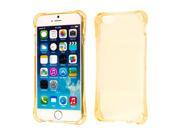 MPERO iPhone 6 6S Case SLIM SHOCK Proof Flexible Soft Bumper Thin Transparent Protective Cover Gold