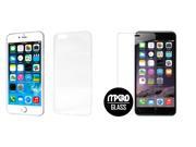MPERO iPhone 6 Plus 6S Plus Case FLEX Soft Bumper Thin Protective Cover Clear Tempered Glass Screen Protector