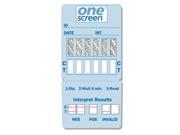 ONESCREEN 6 Panel Dip Card CLIA Waived Ea COC AMP mAMP THC OPI PCP