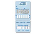 Onescreen 12 Panel Dip Card Clia Waived Ea Drug Test THC COC AMP mAMP MOP PCP BAR BZO MTD OXY MDMA TCA.
