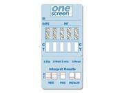 Onescreen 5 Panel Dip Card W Adulterants Clia Waived Ea Drug Test COC AMP mAMP THC OPI