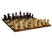 Rosewood American Emperor Dark Rosewood Board Chess Set