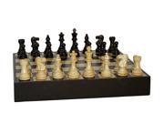 Black Lardy Classic Chess Set With Black Maple Chest