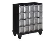 Empire Black And Pewter 4 Drawer Chest