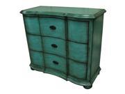 Anna Sky Blue 3 Shaped Drawer Chest