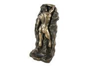 Bronze Finish Nude Male Backside Single Bookend