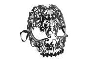 Lacy Black Jeweled Wearable Fantasy Masquerade Mask