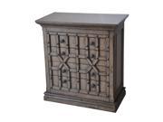 Sedgwick Overlaid Geometric 4 Drawer Chest In Antique Natural Walnut Finish