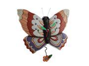 Allen Designs Free Flying Butterfly Pendulum Wall Clock