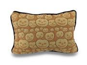 Bethany Lowe Quilted Pumpkins Halloween Accent Pillow 10x14 in.