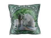 Anne Stokes Pure Heart Fantasy Unicorn Throw Pillow 20 Inch
