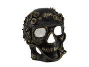 Metallic Steampunk Skull Full Face Masquerade Mask