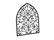 Scrolling Branches Decorative Arched Wall Grille