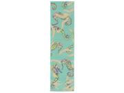 Liora Manne Playa 1357 93 Seahorses Cool Area Rug 23 Inches X 7 Feet 6 Inches