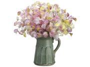 17 Inch Tall Sweet Pea in Ceramic Pitcher