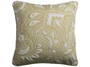 18 In. X 18 In. Lime Green Decorative Pillow With Cotton Polyester