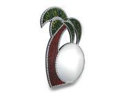 Tropical Mosaic Glass Palm Tree Wall Mirror