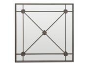 Three Hands Metal Wall Mirror With Cross Bar Detailing