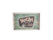 Battery Powered LED Lighted Yacht Club Wooden Wall Sign