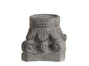 5 1 2 Inch Tall Weathered Cast Concrete Pillar Candle Holder