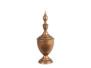 Metallic Gold Finish Metal Decorative Finial Accent 18 1 2 Inches Tall