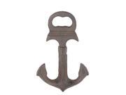 Rust Brown Finish Cast Iron Anchor Bottle Opener 6 Inch