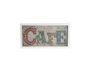 Battery Powered LED Lighted Cafe Wooden Wall Sign 24 1 2 X 12 Inch
