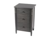 3 Drawer Grey Wooden Wash Stand 31 Inches Tall