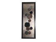 59 X 20 Inch Abstract Metal Framed Wall Art