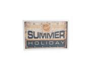 Battery Powered LED Lighted Summer Holiday Wooden Wall Sign