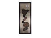 59 X 20 Inch Abstract Metal Wall Art Black Frame