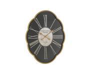 Grand Central Antique Finish Scalloped Wall Clock 32 1 2 X 24 Inch