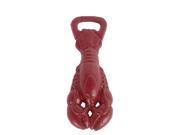 Dark Red Finish Cast Iron Lobster Bottle Opener 5 1 2 Inch