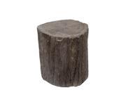Vintage Look Tree Trunk Slice Outdoor Stool 17 Inches Tall