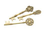 Set Of 3 Decorative Brass Keys 7 Inches Long