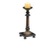 Brass And Marble Candlestand With Antique Bronze Finish