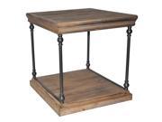La Salle Metal And Wood End Table