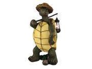 Funny Country Turtle W Lantern Statue Outdoor Figure