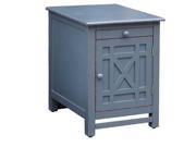 Weston Slate Grey 1 Door 1 Pull Out Shelf Chairside Table