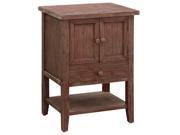 Cross Creek 1 Drawer 2 Door Accent Chest in Aged Red Barn Finish