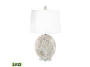 Lamp Works Shell Hand Applied Natural s Table Lamp LED