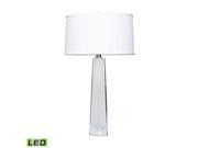 Lamp Works Crystal Faceted Column Table Lamp LED
