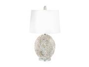 Lamp Works Shell Hand Applied Natural s Table Lamp Incandescent