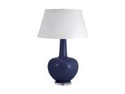 Lamp Works Porcelain Table Lamp In Navy Blue Incandescent