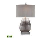 Lamp Works Haarlem 1 Light Table Lamp In Storm Grey And Pewter LED