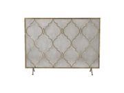 Sterling Industries Agra Antique Gold 34 Inch Metal Fire Screen