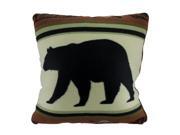 Black Bear Lodge Rustic Fleece Decorative Throw Pillow 18 Inch Black Bear Lodge Rustic Fleece Decorative Throw Pillow 18 Inch