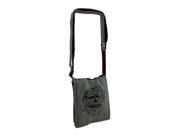 Small Grey Sugar Skull Lightly Padded Handcrafted Adjustable Cross Body Bag Small Grey Sugar Skull Lightly Padded Handcrafted Adjustable Cross Body Bag