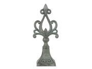 UPC 805572198861 product image for Verdigris Finish Cast Iron Decorative Fleur de Lis Finial Statue 11 1/2 Inch | upcitemdb.com