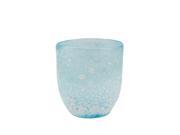 5.25 Botanic Beauty Decorative Blue and White Speckled Glass Vase